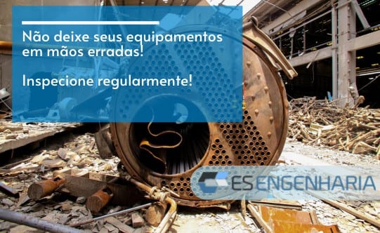 Inspeção técnica NR-13 em caldeira industrial