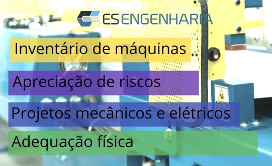Linha de produção com máquinas adequadas NR-12