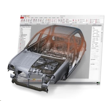 Geometria de carroceria automotiva em software