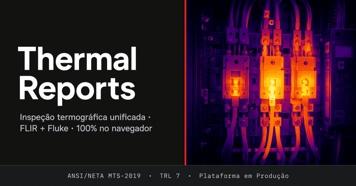 Thermal Reports — plataforma SaaS de inspeção termográfica FLIR e Fluke